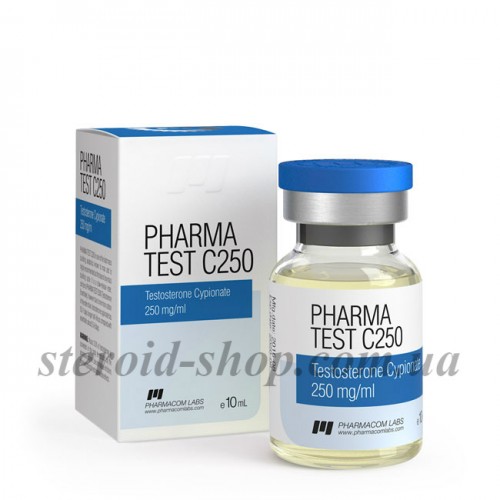 Тестостерон Ципионат 250 Pharmacom Labs 10 ml, Pharmatest C250 в Интернет магазин анаболических стероидов Steroid-shop.in.ua