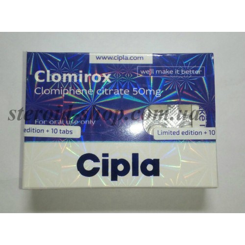 Кломид Cipla 20 tab. Clomirox в Интернет магазин анаболических стероидов Steroid-shop.in.ua