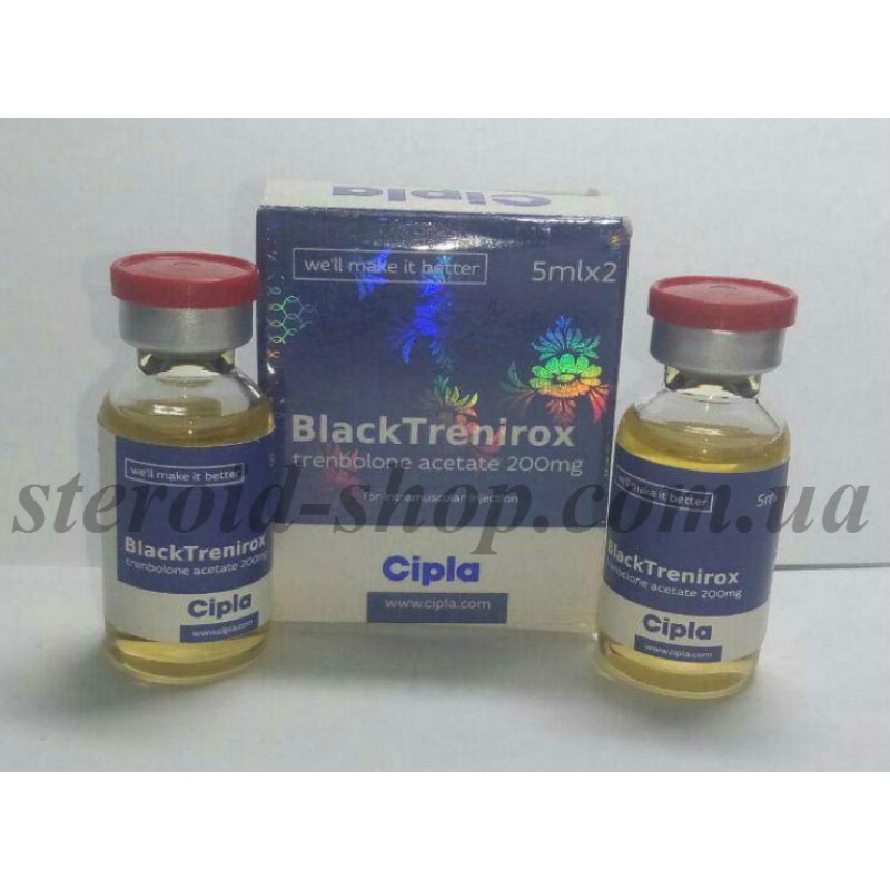 Тренболон Ацетат 200 Cipla 5 ml * 2, Black Trenirox в Интернет магазин анаболических стероидов Steroid-shop.in.ua