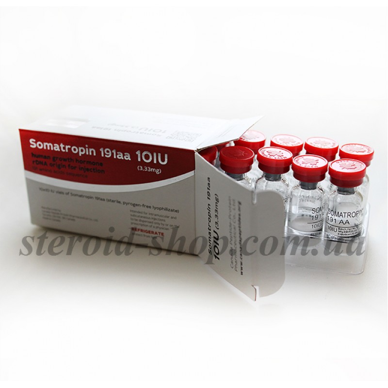 Гормон роста Canada Peptides 100 IU, Somatropin в Интернет магазин анаболических стероидов Steroid-shop.in.ua