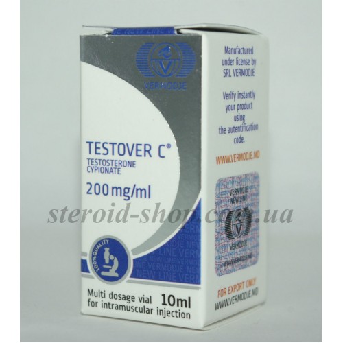 Тестостерон Ципионат Vermodje 10 ml, Testover C в Интернет магазин анаболических стероидов Steroid-shop.in.ua