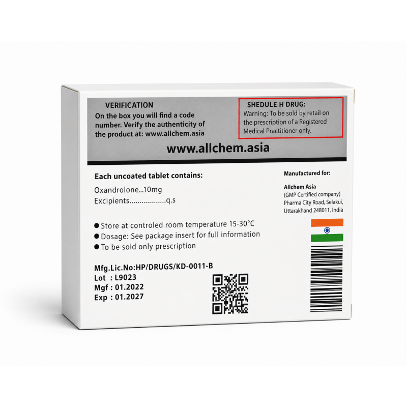 Оксандролон All Chem Asia 100 tab. OXA-10 mg