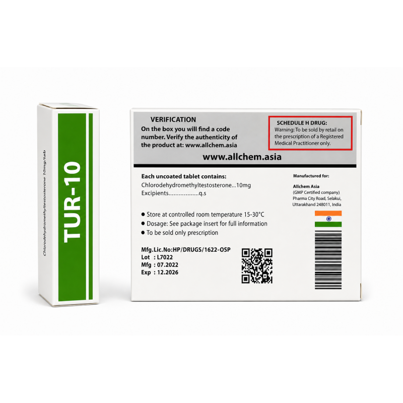 Туринабол All Chem Asia 100 tab. TUR-10 mg
