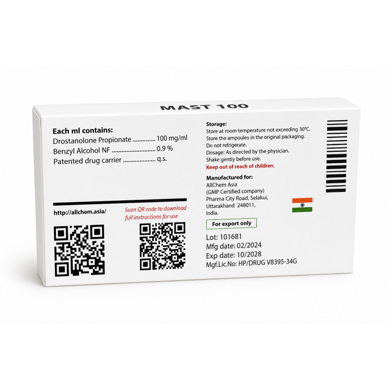 Мастерон Пропионат All Chem Asia 1 ml, MAST 100 mg