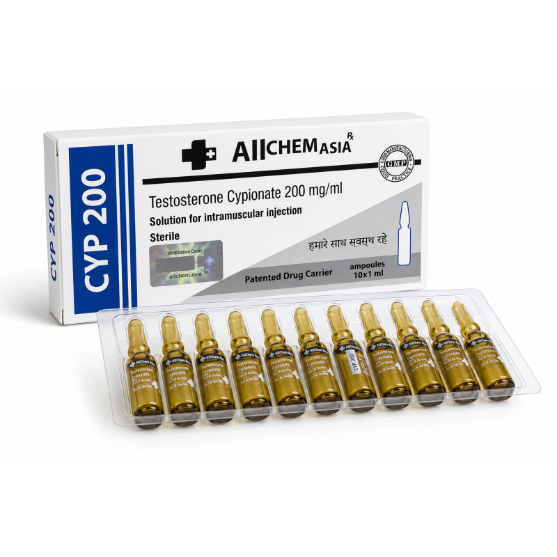 Тестостерон Ципионат All Chem Asia 1 ml, CYP 200 mg