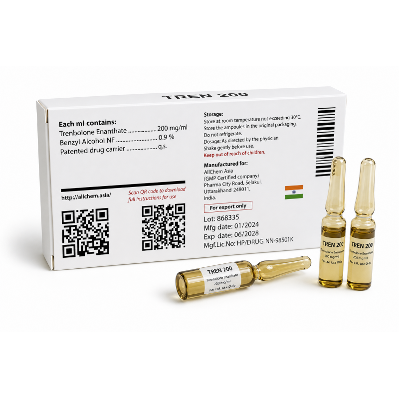 Тренболон Энантат All Chem Asia 1 ml, TREN 200 mg
