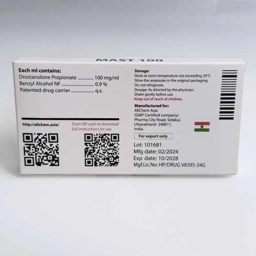 Мастерон Пропионат All Chem Asia 1 ml, MAST 100