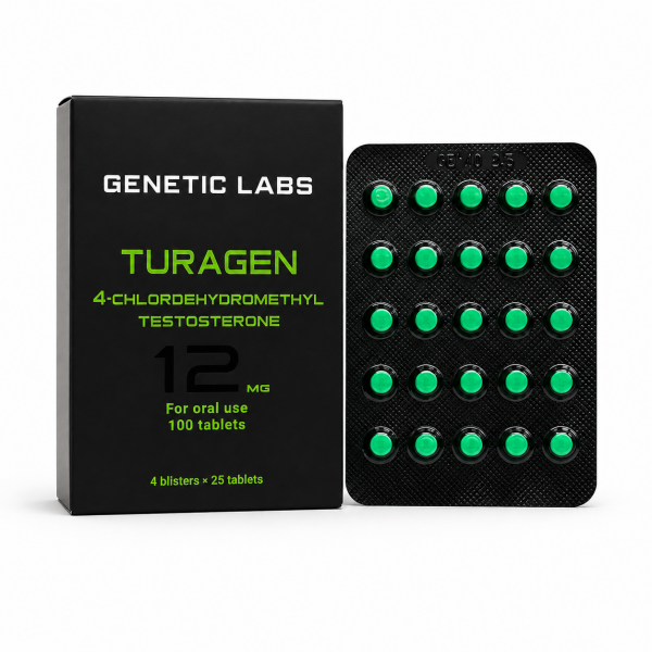 Туринабол Genetic Labs 100 tab. TURAGEN 12 mg