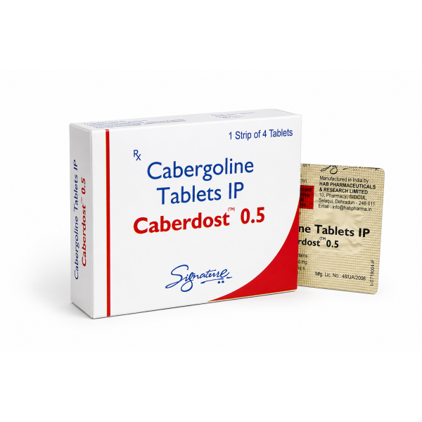 Каберголин Hab Pharmaceuticals 1 tab. Caberdost 0.5 mg