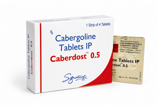 Каберголин Hab Pharmaceuticals 1 tab. Caberdost 0.5 mg