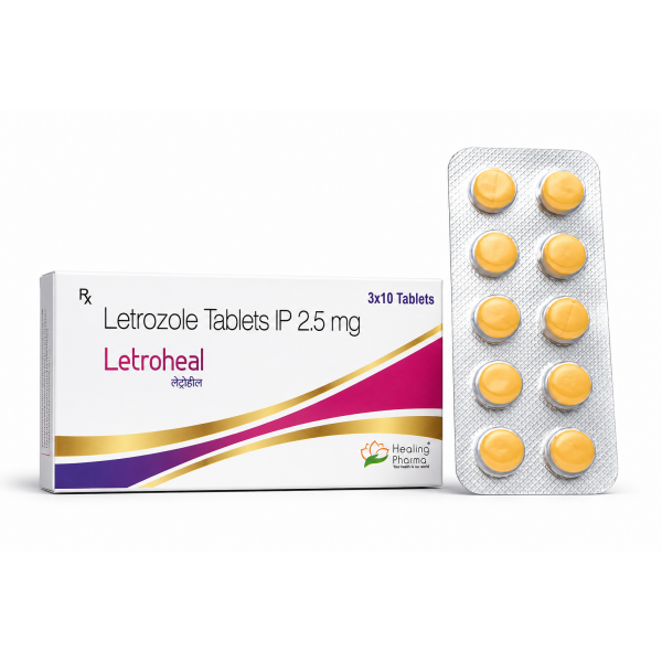 Летрозол Healing Pharma 10 tab. Letroheal 2.5 mg Летрозол Healing Pharma 10 tab. Letroheal 2.5 mg