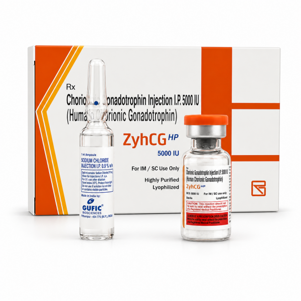 Гонадотропин Zydus Cadila 5000 IU, ZyhCG HP